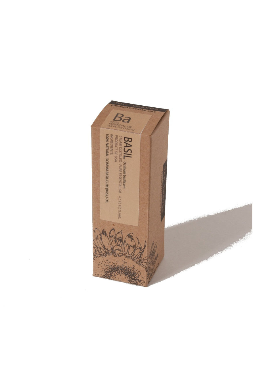 Box of basil essential oil 
